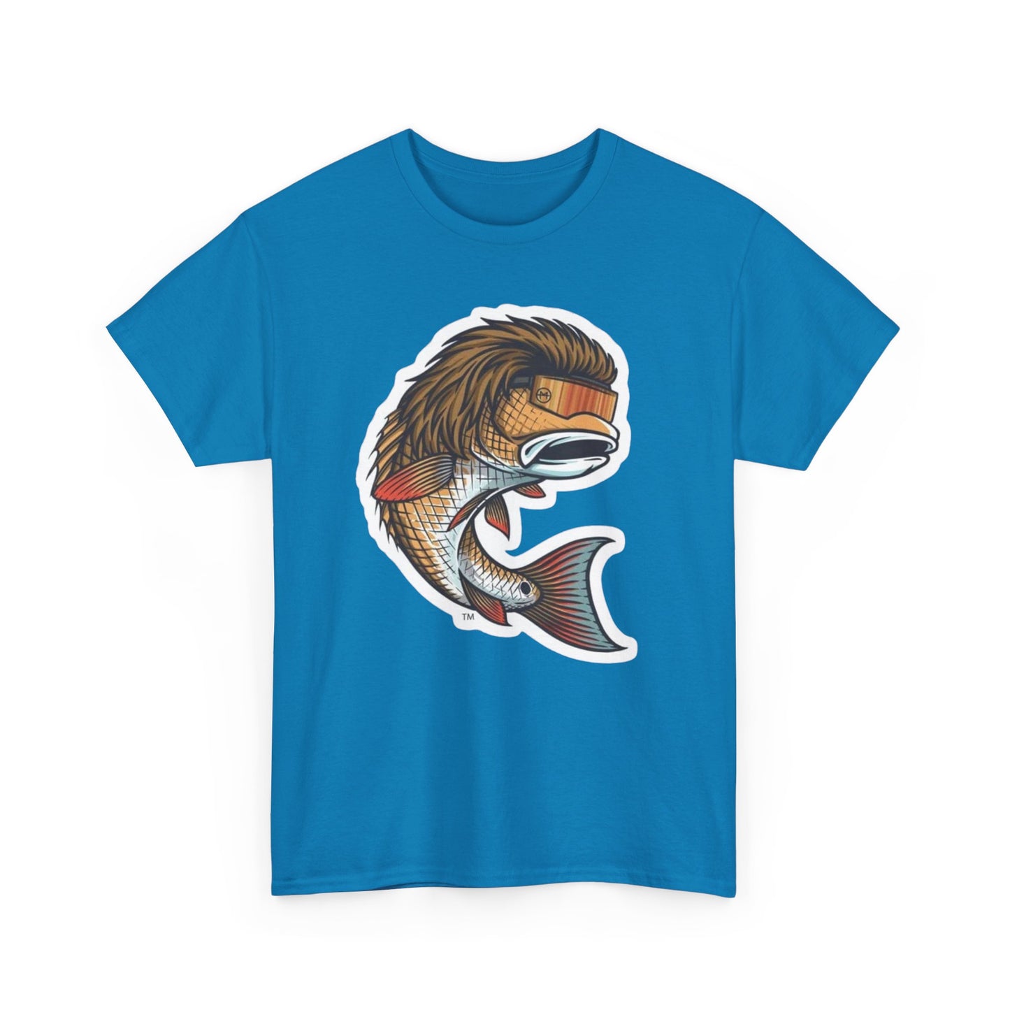 Fish mullet unisex heavy cotton t-shirt