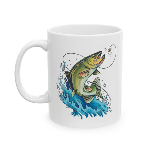 Jumping fish mug