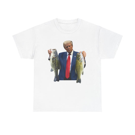 Donald trump fishing unisex heavy cotton t-shirt