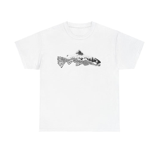 Unique nature fish unisex heavy cotton t-shirt