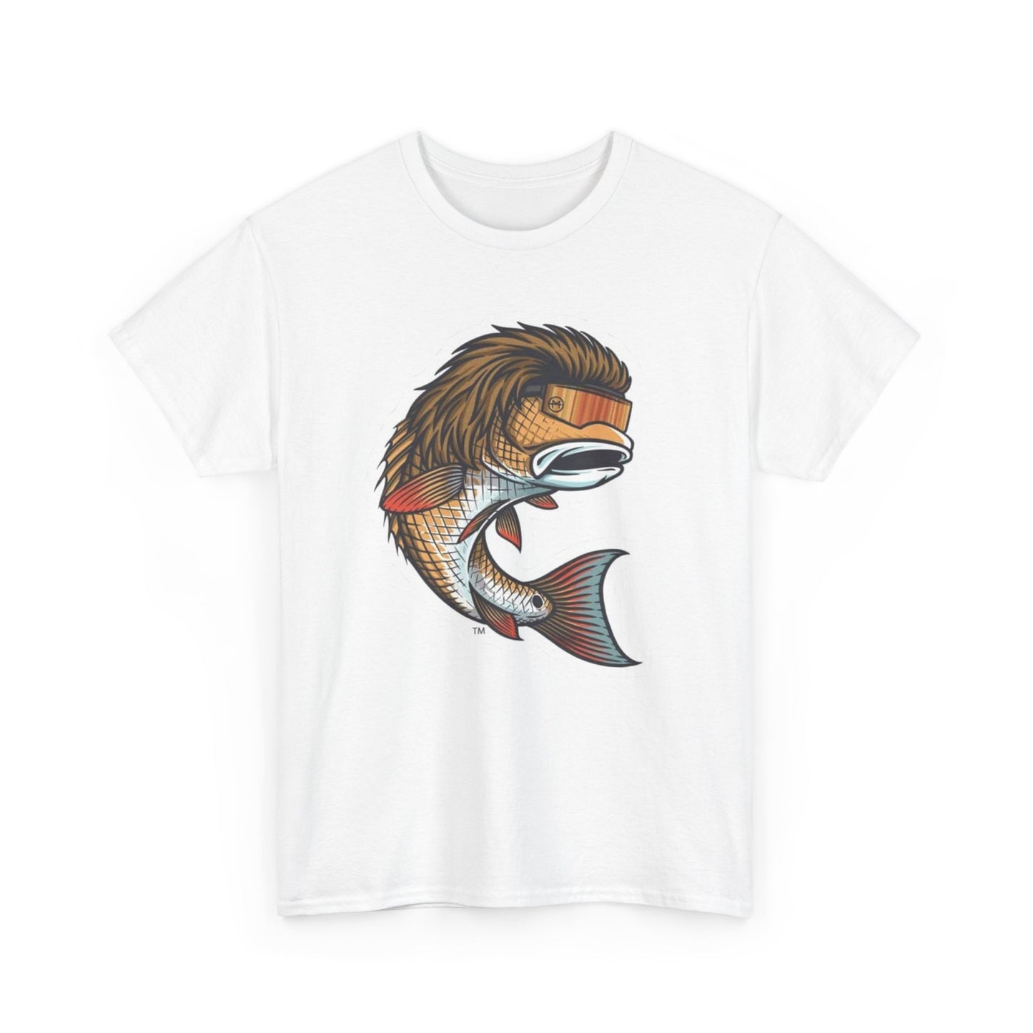 Fish mullet unisex heavy cotton t-shirt