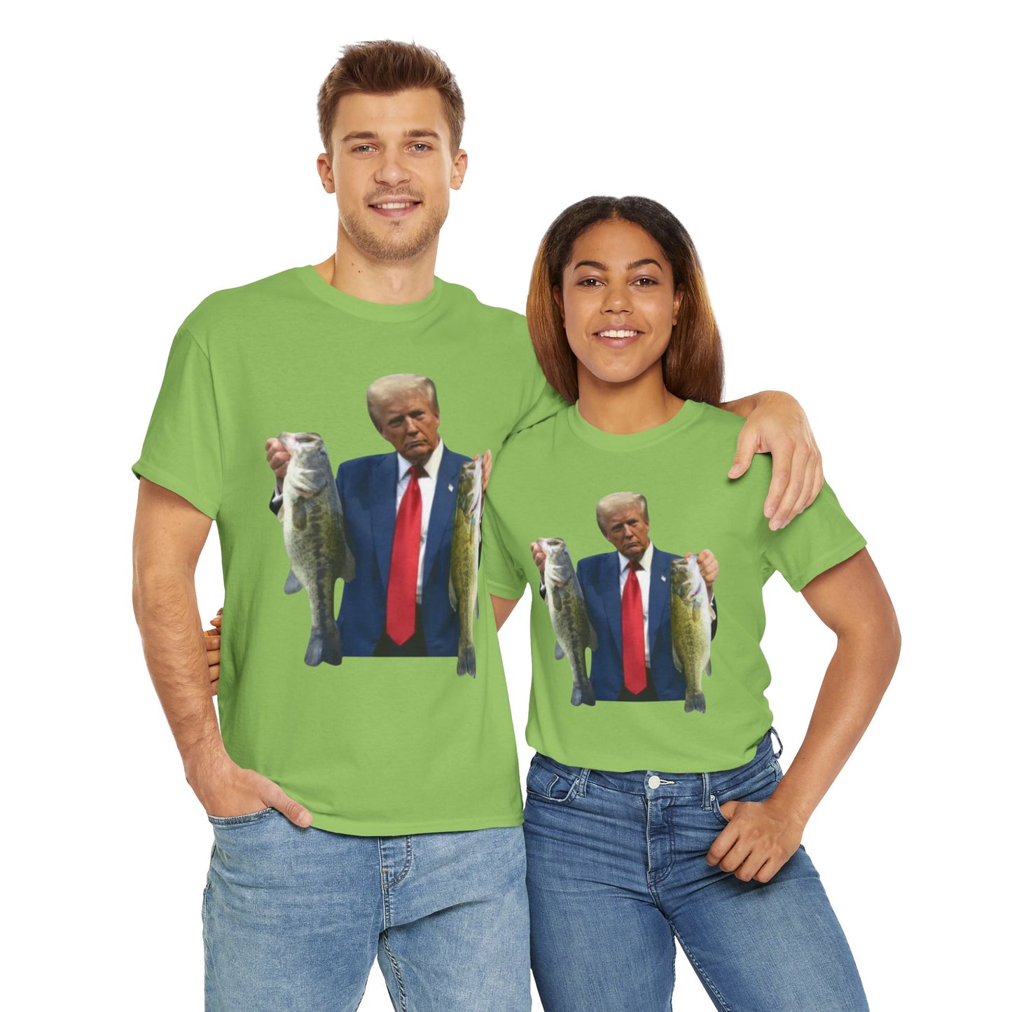 Donald trump fishing unisex heavy cotton t-shirt