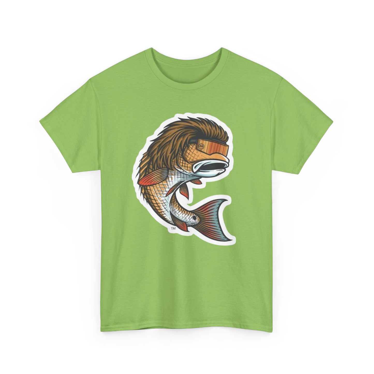 Fish mullet unisex heavy cotton t-shirt