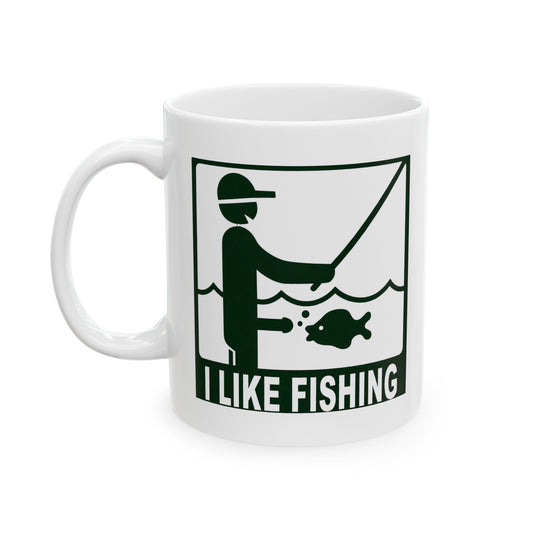 I like fishing mug