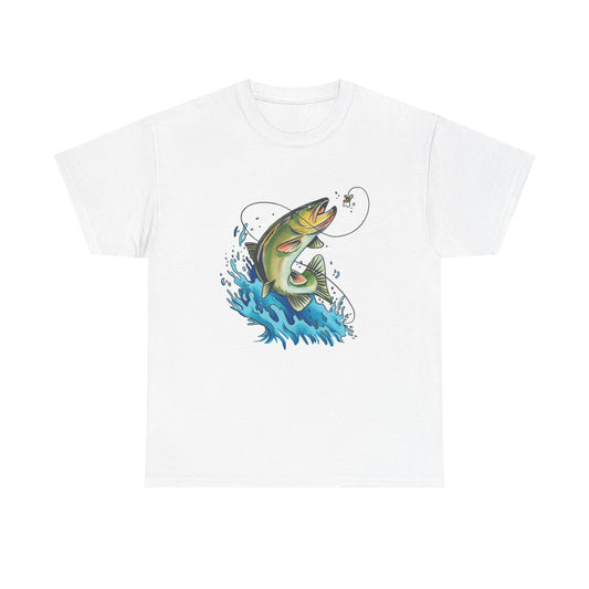 Fishing unisex heavy cotton t-shirt