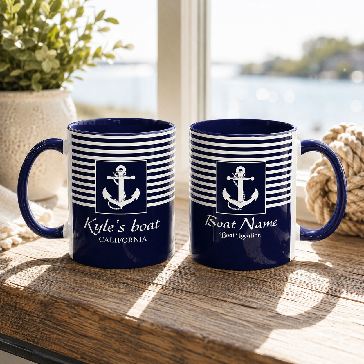Personalized Custom Name - Boat Mug (11oz)